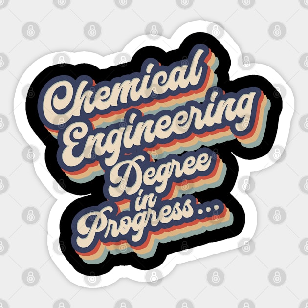 Chemical engineering student Sticker by SerenityByAlex